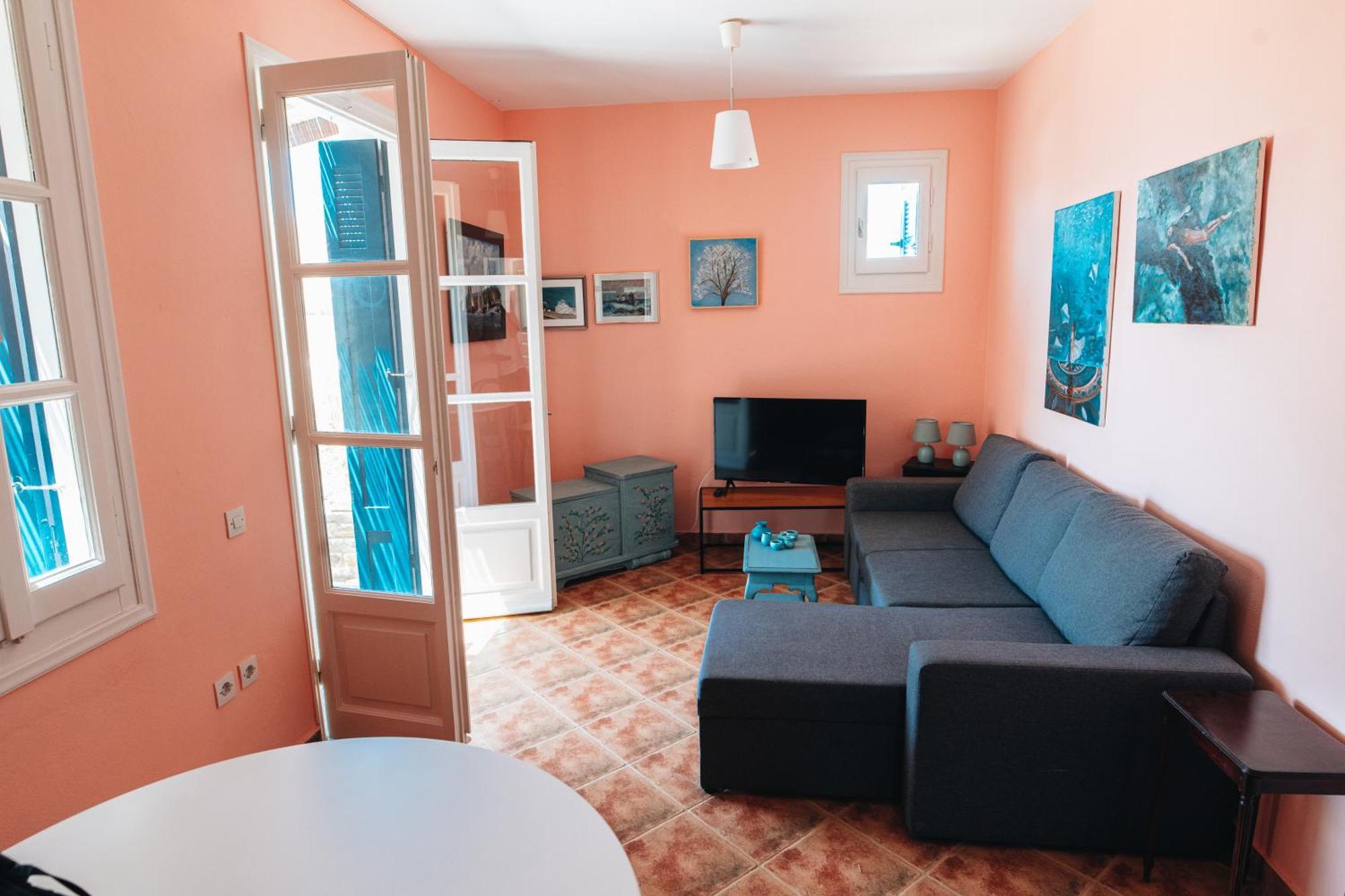 Villa Il Paradiso Andros Gávrio Szoba fotó